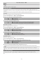 Preview for 73 page of Panasonic AV-HS6000 Operating Manual