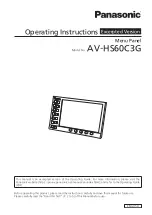 Panasonic AV-HS60C3G Operating Instructions Manual preview