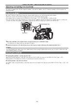 Preview for 55 page of Panasonic AVC ULTRA AJ-UPX36OED Operating Instructions Manual