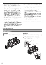 Preview for 20 page of Panasonic AVCCAM AG-AC120EN Operating Instrctions