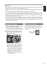 Preview for 15 page of Panasonic AVCCAM AG-AC160P Operating Instructions Manual