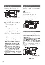 Предварительный просмотр 20 страницы Panasonic AVCCAM AG-AC160P Operating Instructions Manual