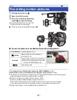 Предварительный просмотр 27 страницы Panasonic AVCCAM AG-AC8EJ Operating Instructions Manual