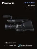 Panasonic AVCCAM AG-AC8PJ Quick Manual preview