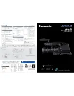 Предварительный просмотр 1 страницы Panasonic AVCCAM AG-AC8PJ Specifications