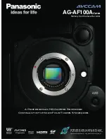 Panasonic Avccam AG-AF100A Series Brochure preview