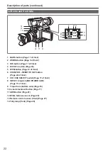 Предварительный просмотр 22 страницы Panasonic Avccam AG-AF100A Series Operating Instructions Manual