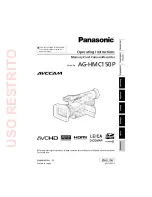 Panasonic AVCCAM AG-HMC150P Operating Instructions Manual preview