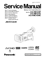 Panasonic AVCCAM AG-HMC40P Service Manual preview