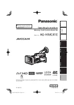 Preview for 1 page of Panasonic AVCCAM AG-HMC41 Operating Instructions Manual