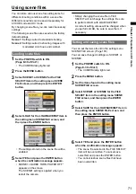 Preview for 71 page of Panasonic AVCCAM AG-HMC81 Operating Instructions Manual