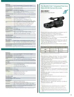 Preview for 13 page of Panasonic AVCCAM AG-HMR10 Brochure