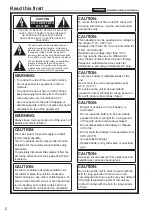 Preview for 2 page of Panasonic AVCCAM AG-HMR10 Operating Instructions Manual