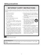 Preview for 3 page of Panasonic AVHS400N - MULTI FORMAT LIVE SWITCHER Operating Instructions Manual