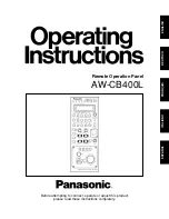 Panasonic AW-CB400L Operating Instructions Manual preview