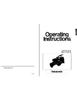 Preview for 1 page of Panasonic AW-F575E Operating Instructions Manual