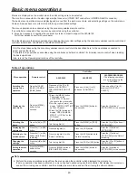 Preview for 2 page of Panasonic AW-HE100 Menu Information