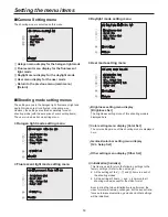 Предварительный просмотр 12 страницы Panasonic AW-HE100 Menu Information