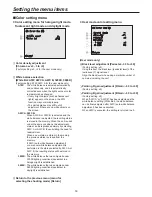 Предварительный просмотр 15 страницы Panasonic AW-HE100 Menu Information