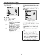 Preview for 18 page of Panasonic AW-HE100 Menu Information