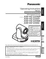 Panasonic AW-HE120K Operating Instructions Manual preview
