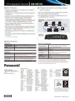 Предварительный просмотр 2 страницы Panasonic AW-HE120K Specifications