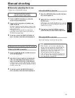 Preview for 15 page of Panasonic AW-HE120KE Operating Instructions Manual