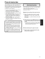 Preview for 19 page of Panasonic AW-HE120KE Operating Instructions Manual