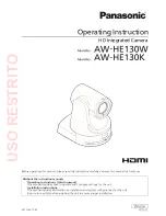 Preview for 1 page of Panasonic AW-HE130K Operating Instruction