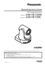 Preview for 1 page of Panasonic AW-HE130KE Operating Instructions Manual