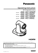 Предварительный просмотр 1 страницы Panasonic AW-HE130KP Operating Instructions Manual