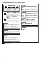 Предварительный просмотр 2 страницы Panasonic AW-HE130KP Operating Instructions Manual