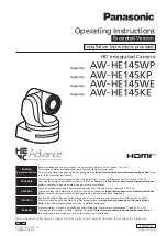 Panasonic AW-HE145KP Operating Instructions Manual preview