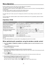 Preview for 46 page of Panasonic AW-HE20KP Operating	 Instruction