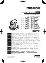 Preview for 1 page of Panasonic AW-HE20WP Operating Instructions Manual