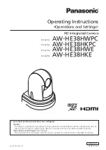 Предварительный просмотр 1 страницы Panasonic AW-HE38HKPC Operating Instructions Manual