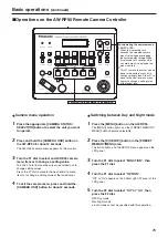 Предварительный просмотр 25 страницы Panasonic aw-he40 series Operating Instruction