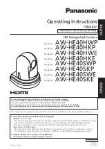 Panasonic AW-HE40HWP Operating Instructions Manual предпросмотр