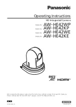 Preview for 1 page of Panasonic AW-HE42KE Operating Instructions Manual