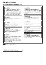 Предварительный просмотр 5 страницы Panasonic AW-HE42KP Operating Instructions Manual