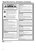 Preview for 24 page of Panasonic AW-HE60 Operating Instructions Manual