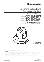 Предварительный просмотр 1 страницы Panasonic AW?HE60HE Operating Instructions Manual