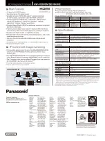 Предварительный просмотр 2 страницы Panasonic AW?HE60SN Specifications