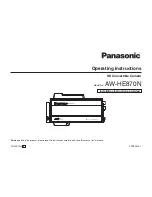 Предварительный просмотр 1 страницы Panasonic AW-HE870N Operating Instructions Manual