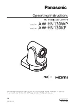 Preview for 1 page of Panasonic AW-HN130KP Operating Instructions Manual