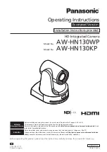 Panasonic AW-HN130WP Operating Instructions Manual preview