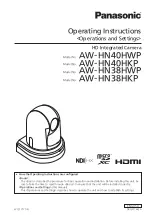 Preview for 1 page of Panasonic AW-HN38HKP Operating Instructions Manual