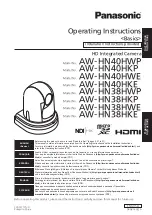 Panasonic AW-HN40HKPJ Operating Instructions Manual preview