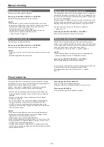 Preview for 27 page of Panasonic AW-HR140 Operating Instruction