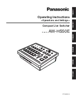 Panasonic AW-HS50E Operating Instructions Manual preview